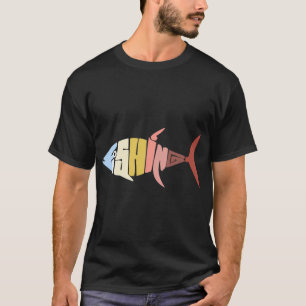 Fliegenfischen bei Sonnenuntergang T-Shirt