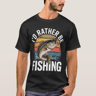 Fliegenfischen bei Sonnenuntergang T-Shirt