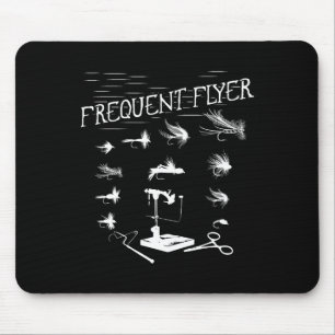 Fliegenfischen Binden Lustiger Fischer Weihnachten Mousepad
