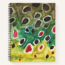 Fliegenfischen Brauner Forellenfischer Notizbuch