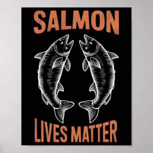 Fliegenfischen Fisch Angler Lachs Leben Problem Du Poster