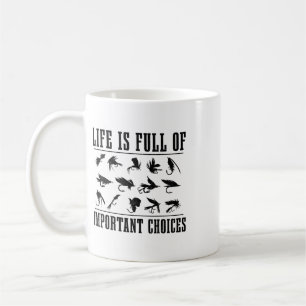 Fliegenfischen-Geschenk Vintage-Angeln Fischer Fli Kaffeetasse