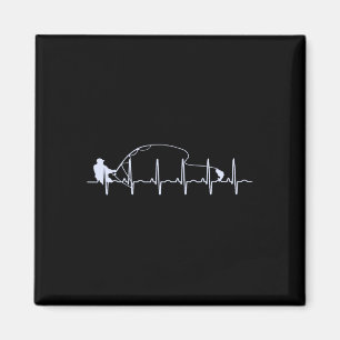 Fliegenfischen Herzschlag Fisch Forellenfischen Magnet