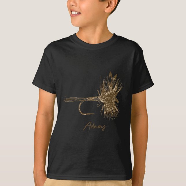 Fliegenfischen-Köder Adams Vintage  T-Shirt (Vorderseite)