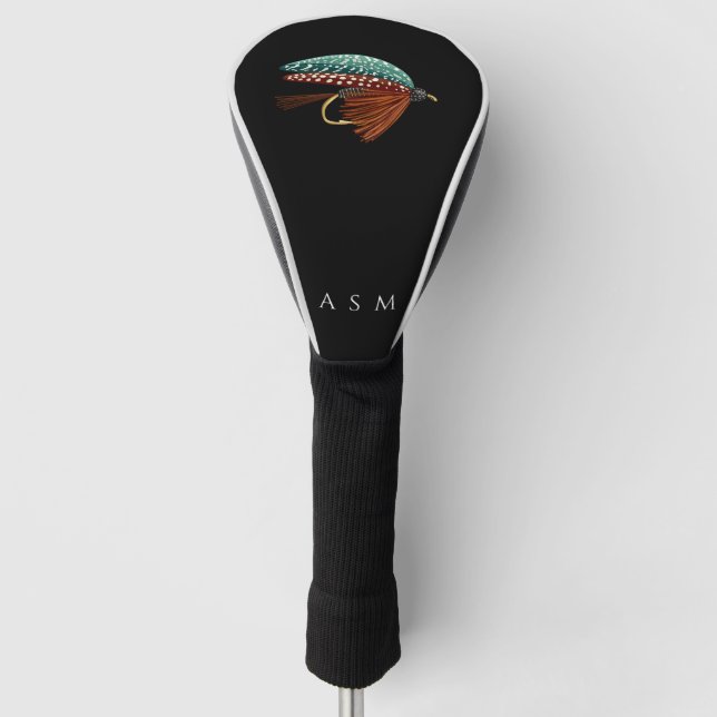 Fliegenfischen-Köder Outdoor-Sport-Design Golf Headcover (Vorderseite)