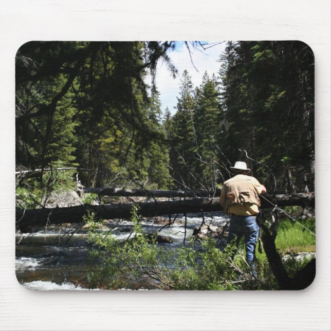 Fliegenfischen Mousepad (Vorne)