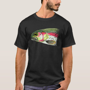Fliegenfischen Regenbogenforelle Trockenfliege Bin T-Shirt