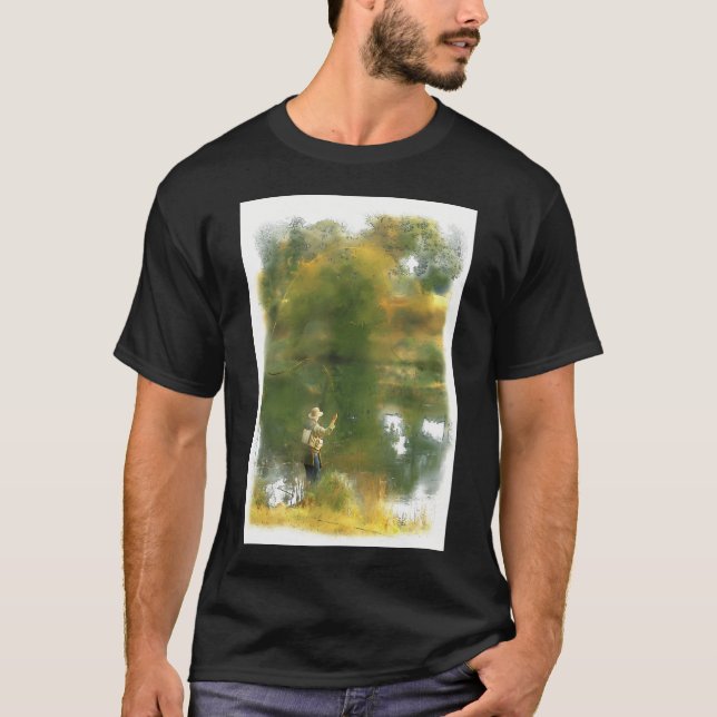 Fliegenfischen T-Shirt (Vorderseite)