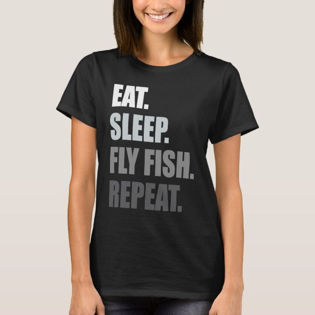 Fliegenfischen T-Shirt (Vorderseite)