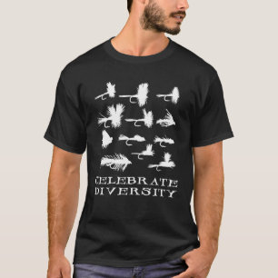 Fliegenfischen Vielfalt feiern Forellenangler f T-Shirt