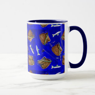 Fliegenfischen Vintage Cup Tasse