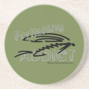 Fliegenfischerei Getränkeuntersetzer