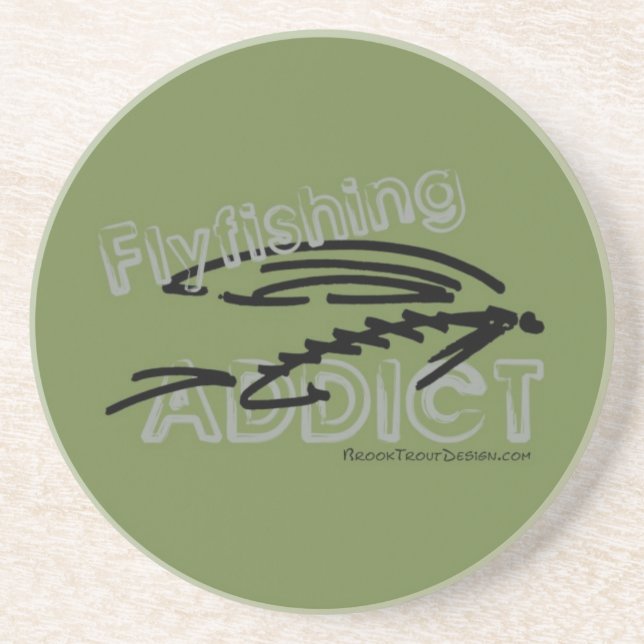 Fliegenfischerei Getränkeuntersetzer (Vorne)
