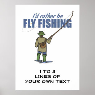 Fliegenfischerei Poster