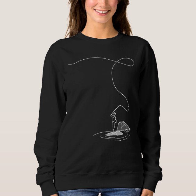 Fliegenfischerei Sweatshirt (Vorderseite)