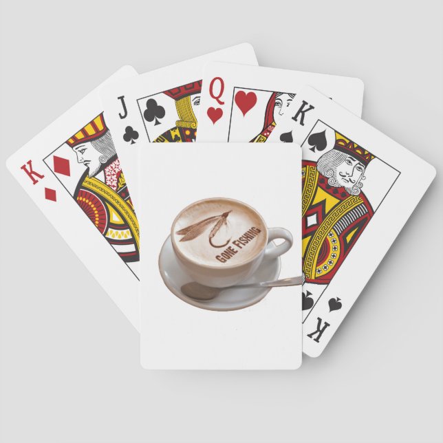 Fliegenfischgeschenke Spielkarten (Rückseite)