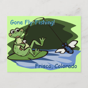 Fliegenfrosch-Postkarte Postkarte