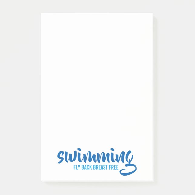 Fliegengeburtfreier typografischer Text Post-it Klebezettel (Vorderseite)