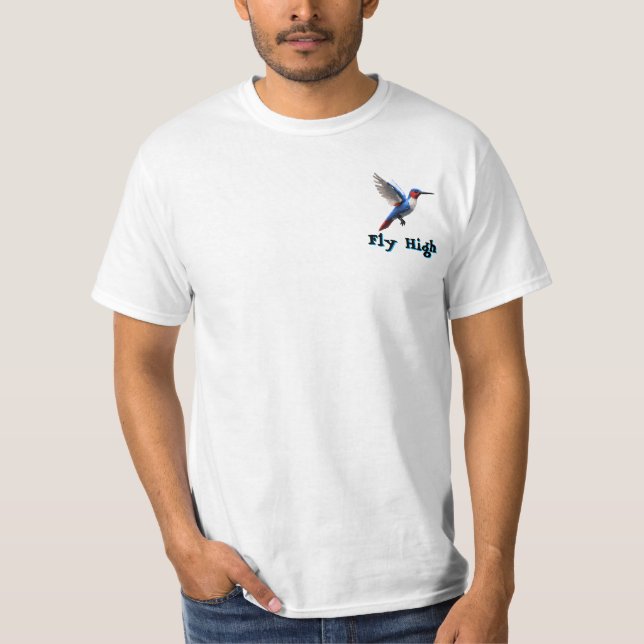 Fliegenhoch Hummingbird- T-Shirt (Vorderseite)