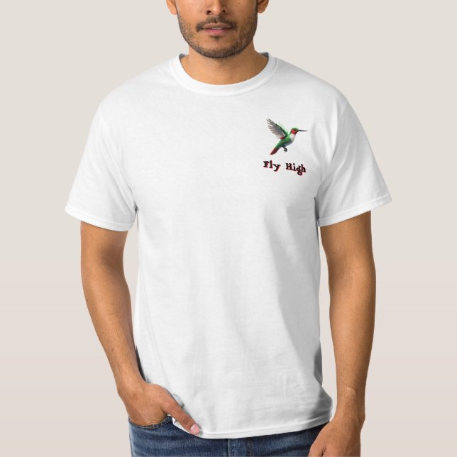 Fliegenhoch Hummingbird- T-Shirt (Vorderseite)
