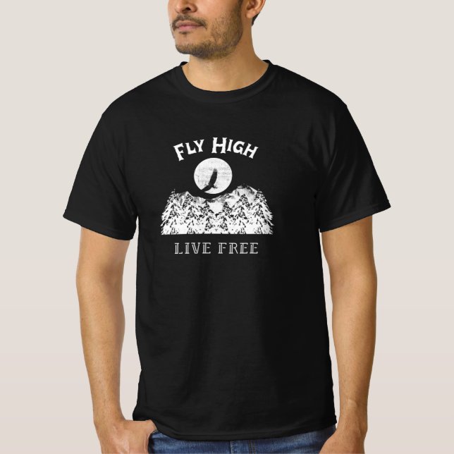 Fliegenhoch, lebfrei T-Shirt (Vorderseite)