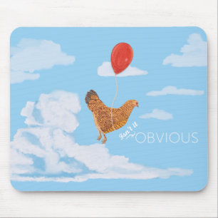 Fliegenhuhn mousepad