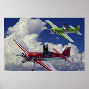 Fliegenhunde 4 poster