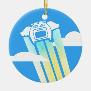 Fliegenofenküchenheld-Koch Weihnachtsverzierung Keramikornament