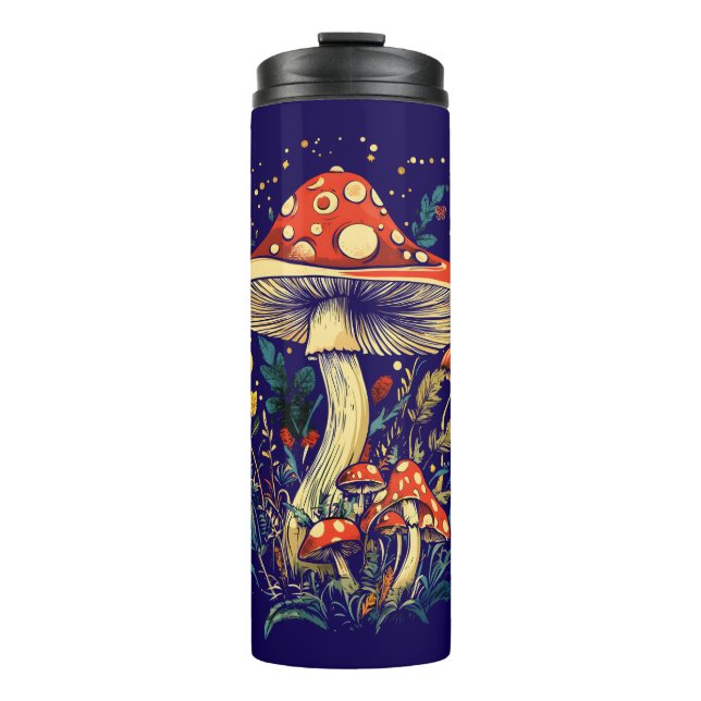 Fliegenpilz Botanical Cottagecore  Thermosbecher (Vorderseite)