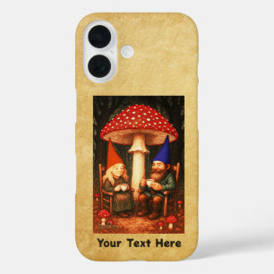 Fliegenpilz und Gnome iPhone 16 Hülle