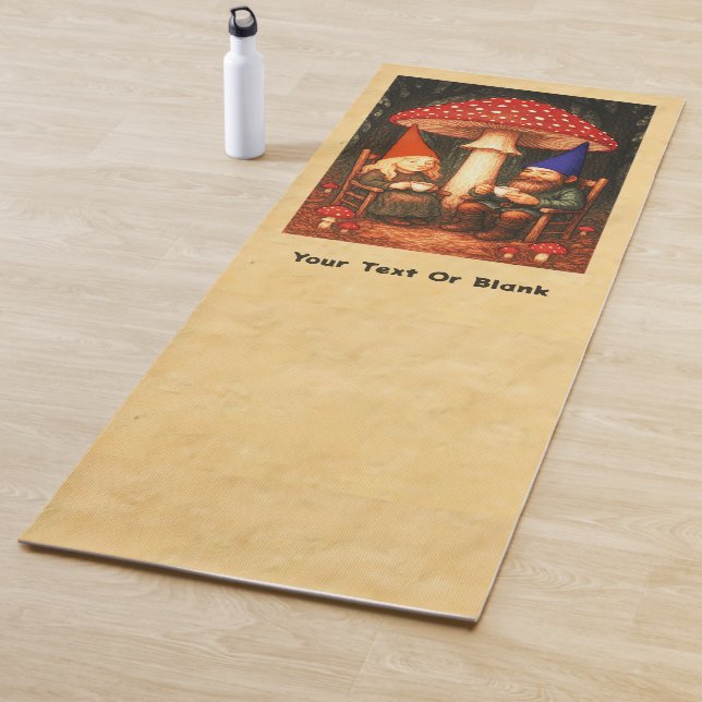 Fliegenpilz und Gnome Yogamatte (Beispiel)