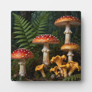 Fliegenpilze Wald Botanisch Fotoplatte