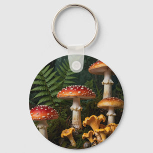 Fliegenpilze Wald Botanisch Schlüsselanhänger