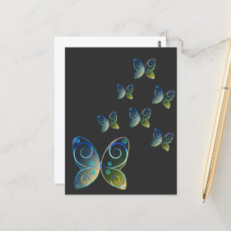 Fliegenschmetterlinge Postkarte