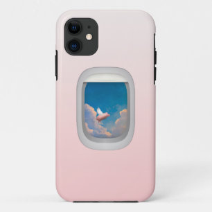 Fliegenschwein durch Flugzeugfenster iphone Fall Case-Mate iPhone Hülle