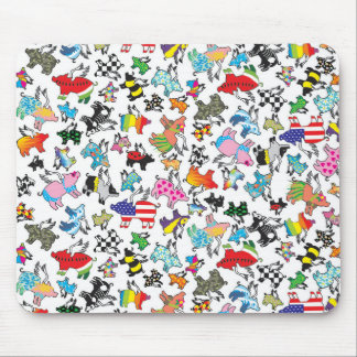 Fliegenschwein-Mausunterlage Mousepad