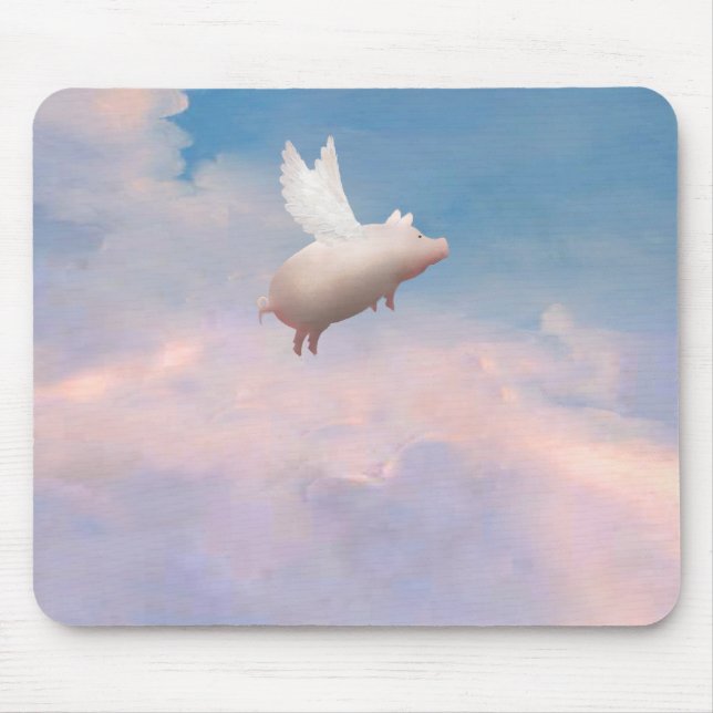 Fliegenschwein mousepad (Vorne)
