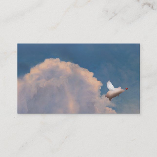 Fliegenschwein-Visitenkarten Visitenkarte (Vorderseite)