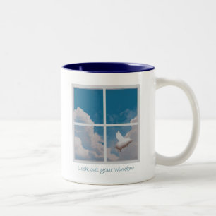 Fliegenschwein Zweifarbige Tasse