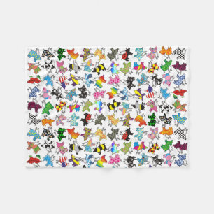 Fliegenschweine auf einer Fleecedecke