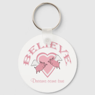 Fliegenschweine glauben schlüsselanhänger