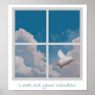 Fliegenschweinplakat Poster