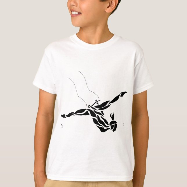 Fliegentrapeze-Spalten T-Shirt (Vorderseite)
