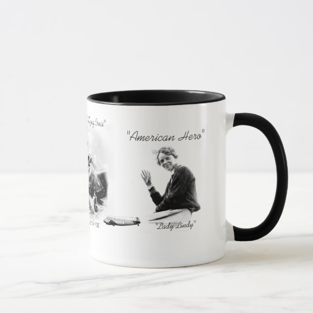 Flieger Amelia Earhart Tasse (Rechts)