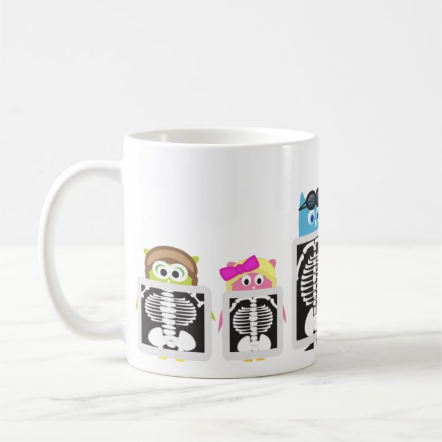 Flieger-Eulen-Röntgenstrahl Tasse (Links)