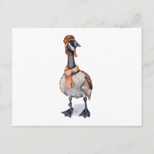 Flieger Gans Postkarte