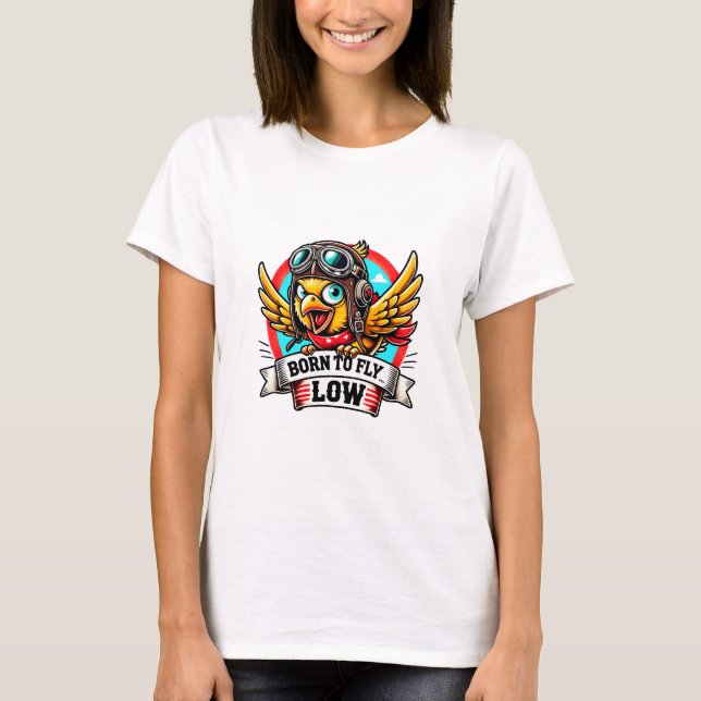 Fliegerhuhn T-Shirt (Vorderseite)