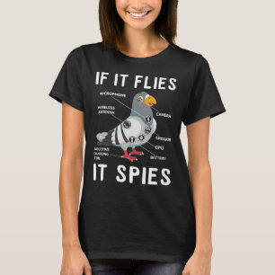 Fliegt es Spionen, dann ist der Anatomie-Vogel der T-Shirt