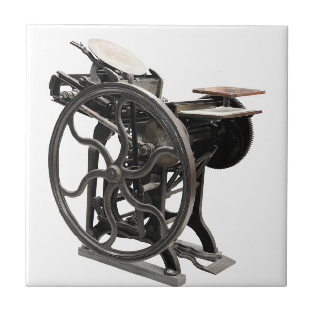 Fliese der Briefbeschwerermaschine 1888 (Vorderseite)