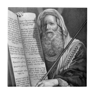 Fliese "Moses and the Zen Gebote"